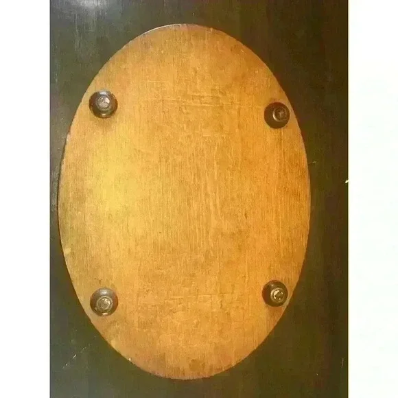 Carved Wood Serving Platter Plate Centerpiece Trivet Pineapple 12" x 16" Vintage - Picture 4 of 5